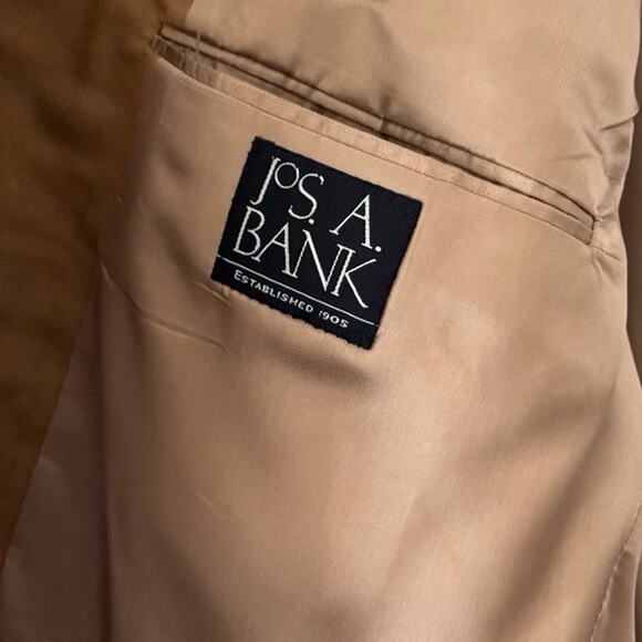 Jos A Bank 100% Cashmere Sport Coat Blazer Jacket Camel Tan Classic Preppy 44 LG - Picture 14 of 16